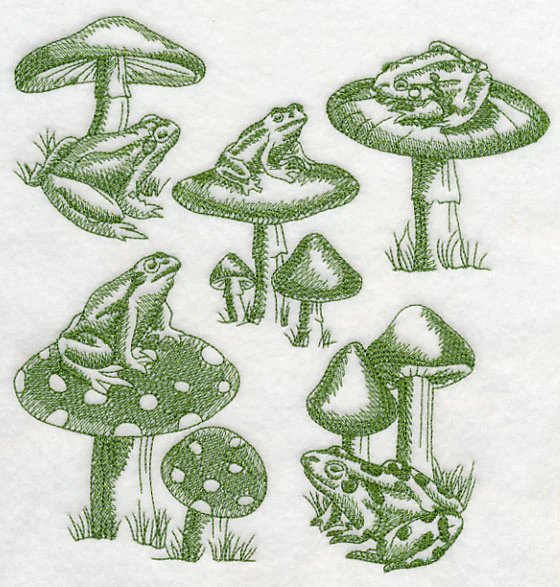 Toad and Stool Medley (Toile) - Image 5