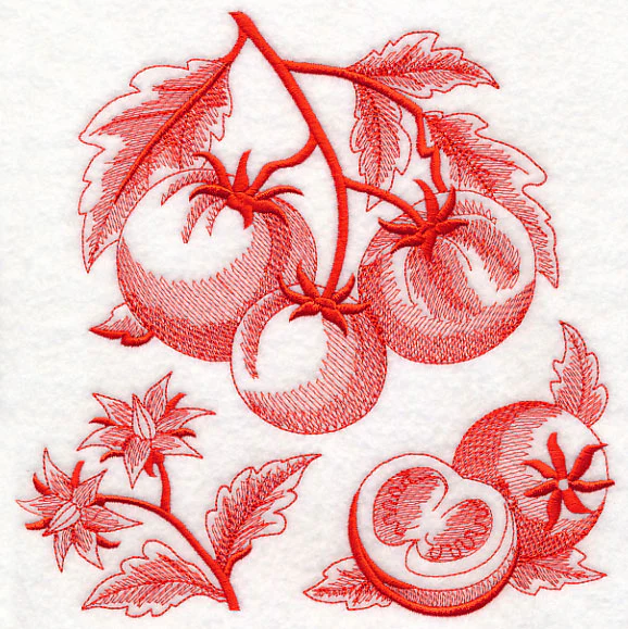 Tomato Botanical (Toile)