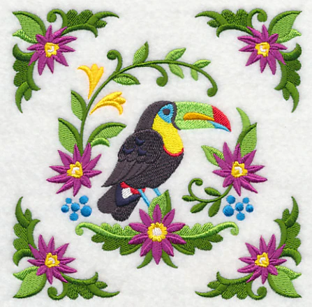 Toucan and Flower Frame - Image 3