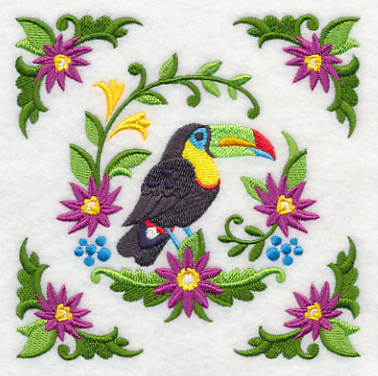 Toucan and Flower Frame - Image 4