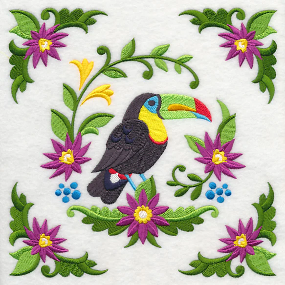 Toucan and Flower Frame - Image 6