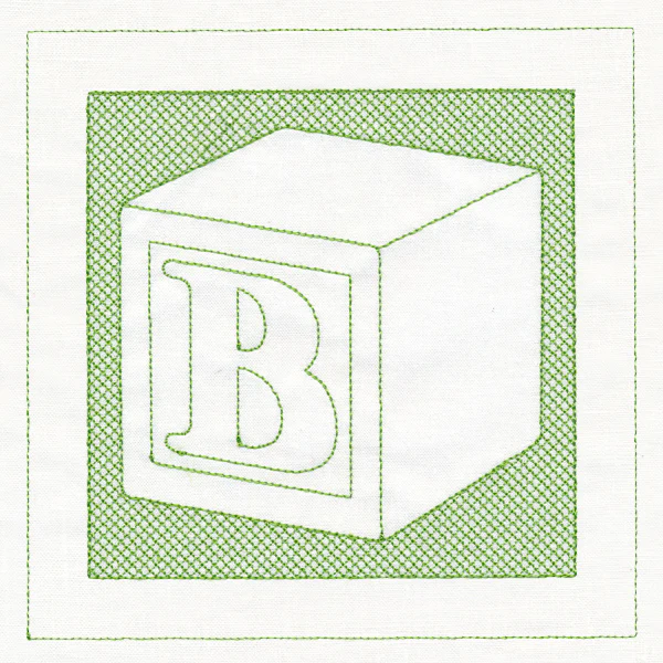 Toy Letter Block (Trapunto) - Image 3