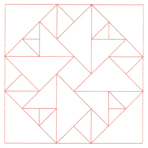 Traditional Quilting - Double Aster (Double Run)