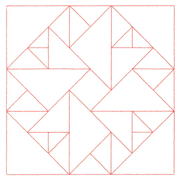 Traditional Quilting - Double Aster (Double Run) - Image 2