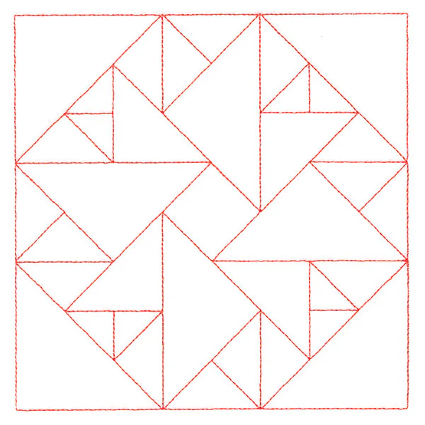 Traditional Quilting - Double Aster (Double Run) - Image 3