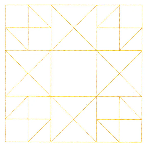 Traditional Quilting II - Crown of Thorns (Double Run)
