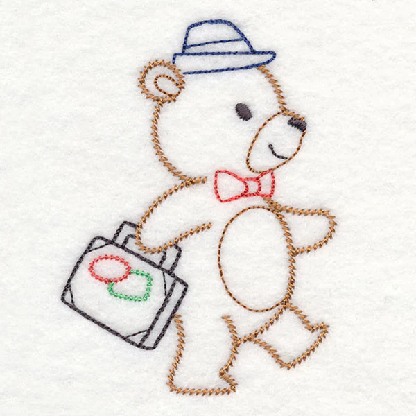 Traveling Teddy Bear - Walking (Vintage) - Image 2