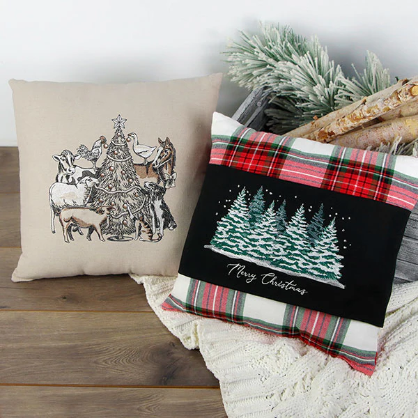Trim the Christmas Tree Farm Animals Etching - Image 6