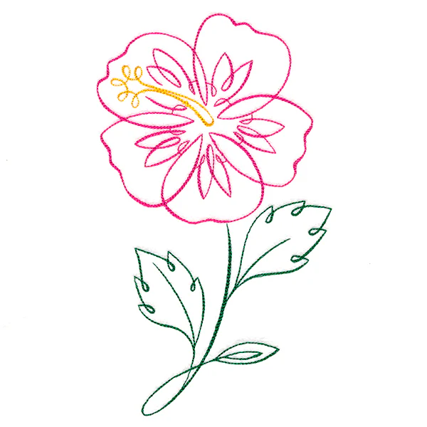 Tropical Calligraphy in Bloom - Hibiscus - Image 2