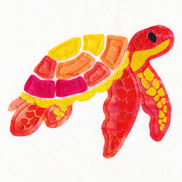 Tropical Dreams Sea Turtle (Crafty Cut Applique) - Image 3