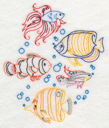 Tropical Fish Collage (Vintage) - Image 3
