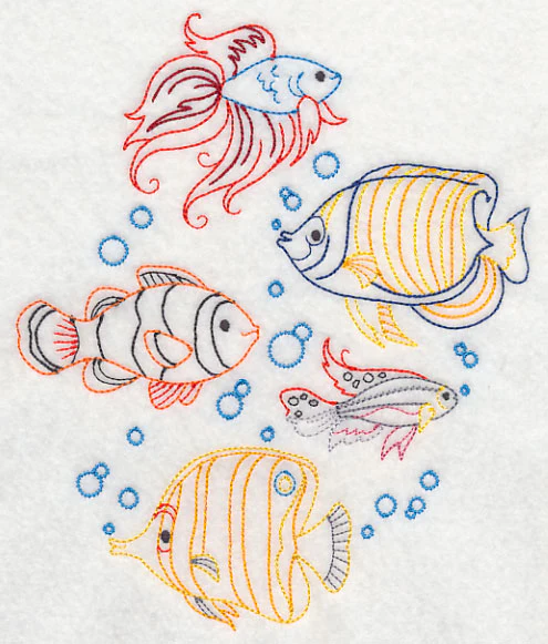 Tropical Fish Collage (Vintage) - Image 4