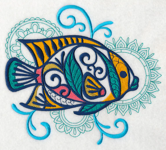 Tropical Fish with Mehndi Echo - Image 4