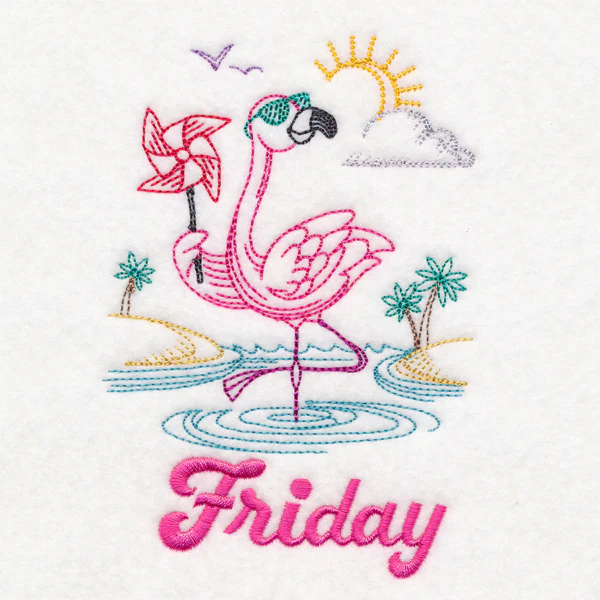 Tropical Flamingo - Friday (Vintage) - Image 3