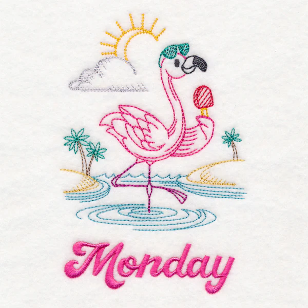 Tropical Flamingo - Monday (Vintage) - Image 3