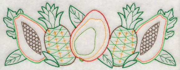 Tropical Fruit Border (Vintage) - Image 3