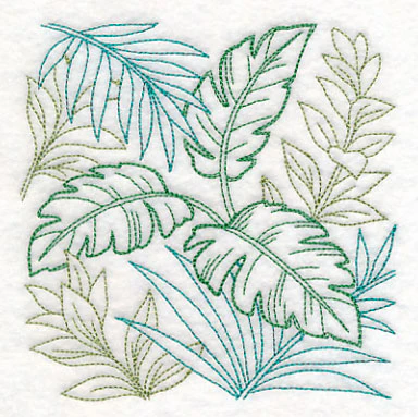 Tropical Greenery Square (Vintage) - Image 4