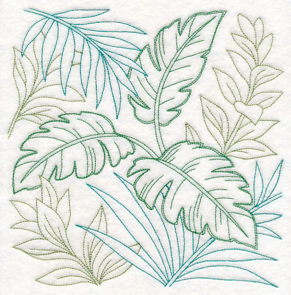 Tropical Greenery Square (Vintage) - Image 6