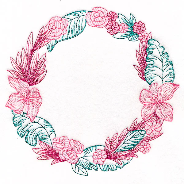 Tropical Hibiscus Wreath - Image 3