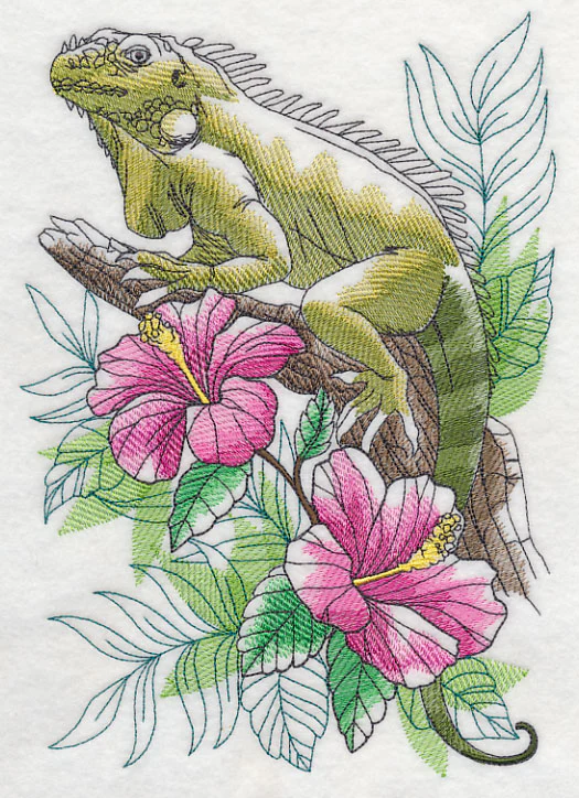 Tropical Iguana Sketch - Image 4