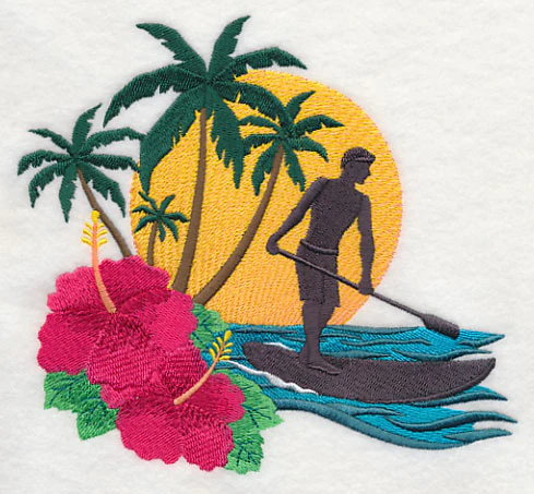 Tropical Paddleboarder - Male - Image 2