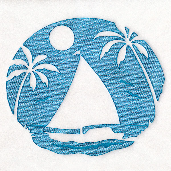 Tropical Sailboat (Embossed) - Image 7