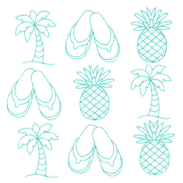 Tropical Treasures in Paradise Quilting (Double Run) - Image 3