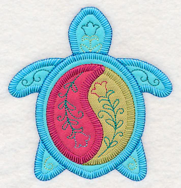 Tropical Turtle 3 (Heirloom Applique) - Image 2