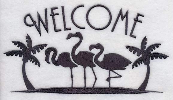 Tropical Welcome - Flamingos - Image 3