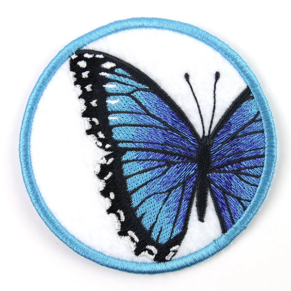 True Beauty Butterfly Coaster - Blue Morpho (In-the-Hoop) - Image 2