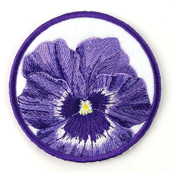 True Beauty Pansy Coaster (In-the-Hoop) - Image 2