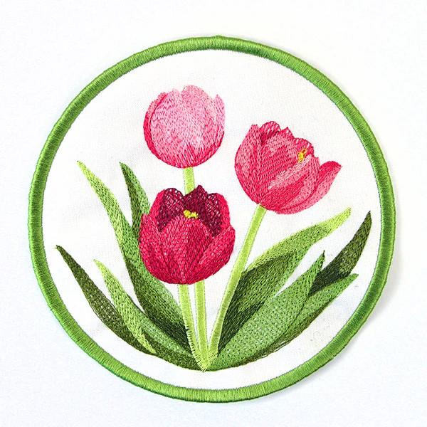 Truly Tulip Trivet (In-the-Hoop) - Image 3