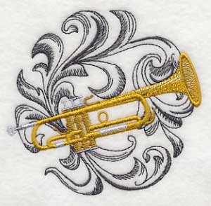 Trumpet with Baroque Background - Image 4