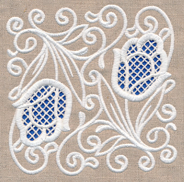 Tulip Beauty Square (Cutwork) - Image 3
