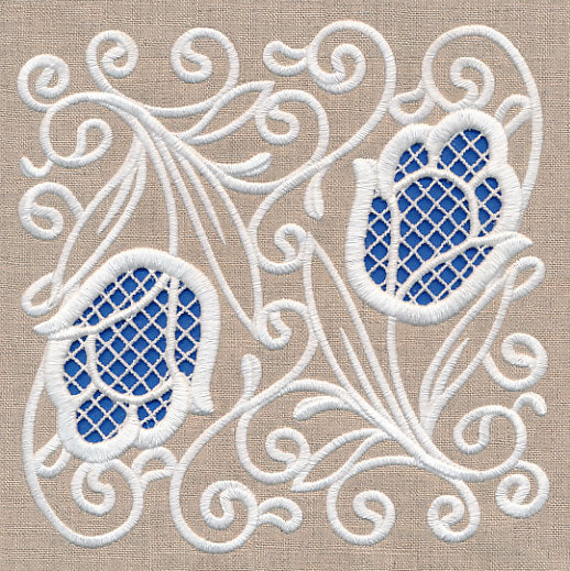Tulip Beauty Square (Cutwork) - Image 4