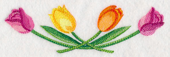 Tulip Border in Watercolor - Image 3
