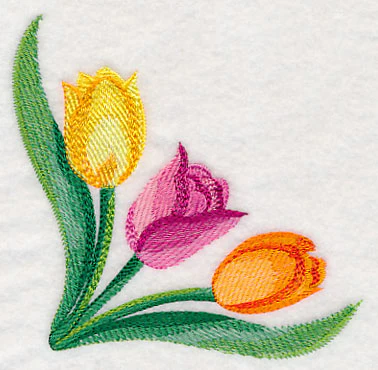 Tulip Corner in Watercolor - Image 2