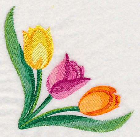 Tulip Corner in Watercolor - Image 5