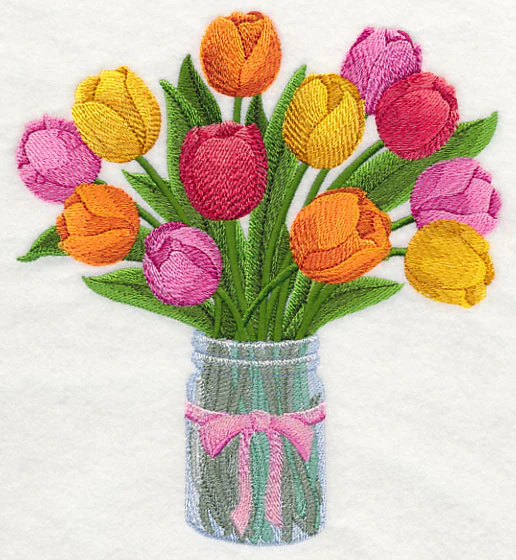 Tulips in Mason Jar - Image 4
