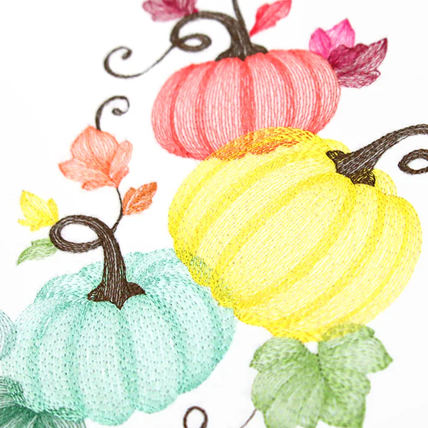 Tumbling Autumn Pumpkins Trio - Image 2