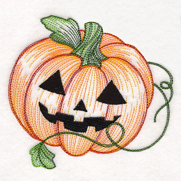 Tumbling Jack o' Lantern Etching - Single - Image 3