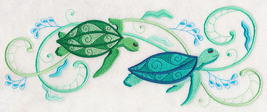 Turtles and Seagreens Border - Image 5