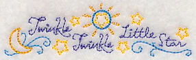 Twinkle Twinkle Little Star Border (Vintage) - Image 3