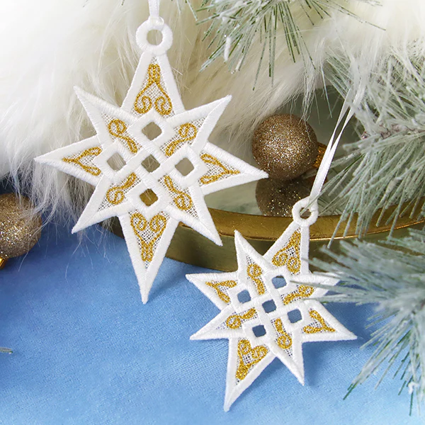 Twinkling Star of Bethlehem Ornament (Lace) - Image 3