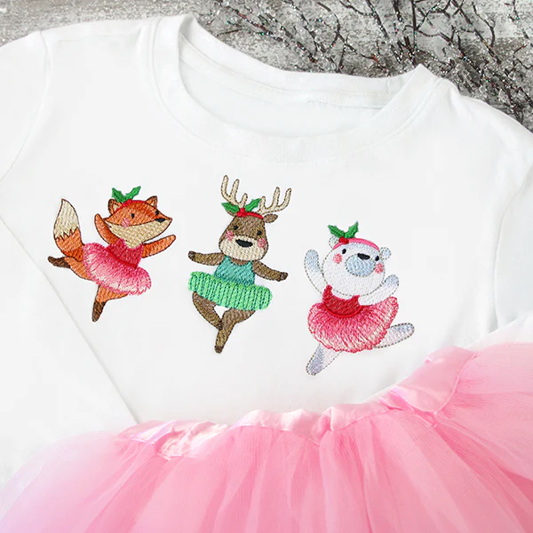 Twirling Christmas Ballerinas Trio - Image 4