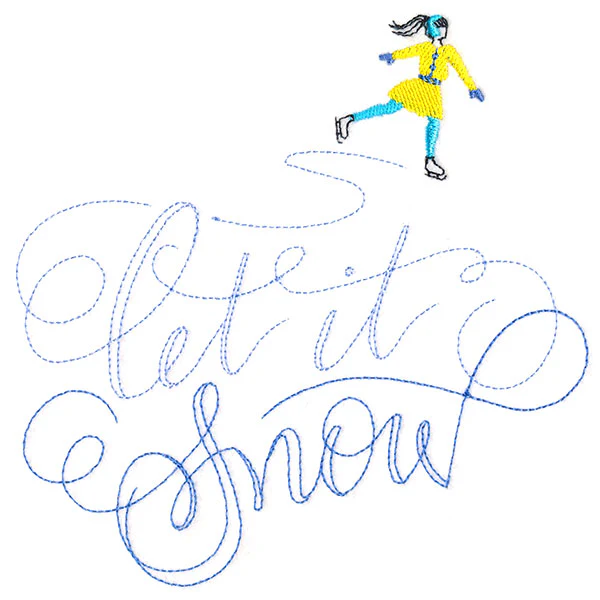 Twirling Let It Snow Skater - Image 3