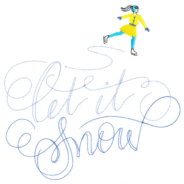 Twirling Let It Snow Skater - Image 5