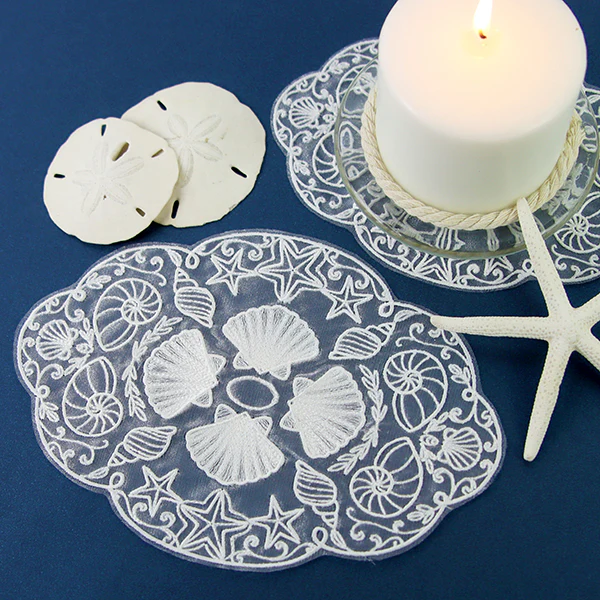 Under the Seashell Doily (Organza) - Image 4