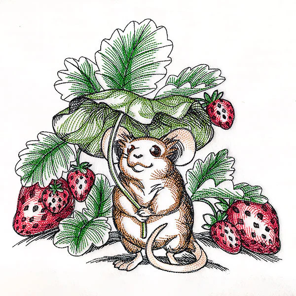 Under the Shade of Strawberries Field Mouse - Image 9