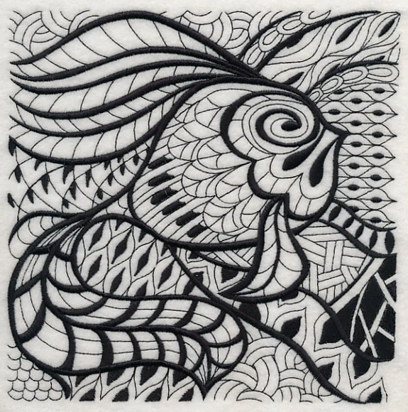 Undersea Elegance (Blackwork)